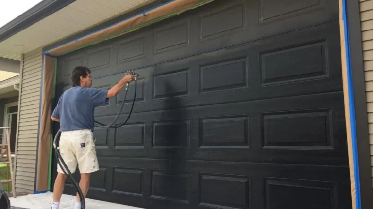 how to paint a garage door