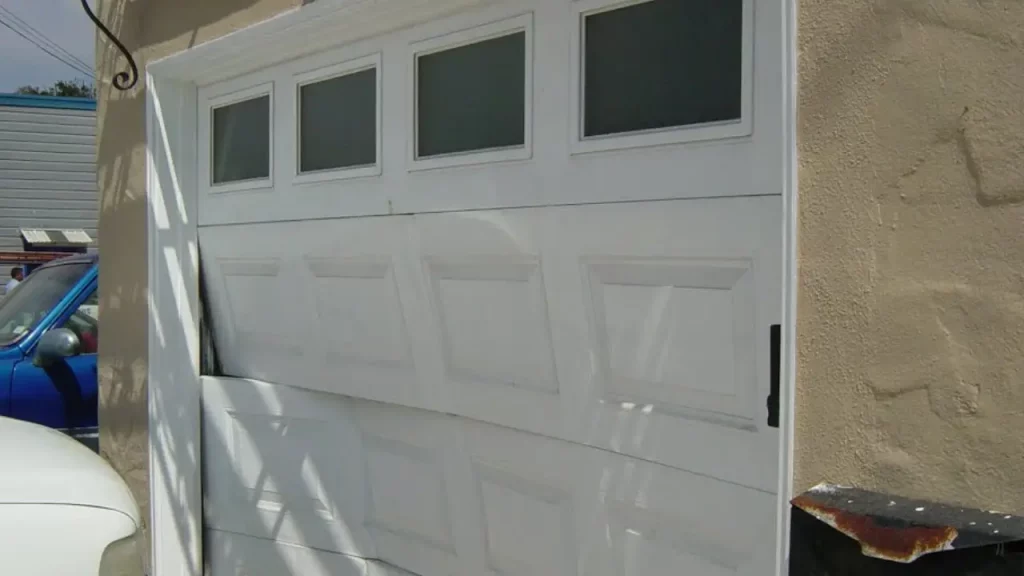 damaged garage door panels