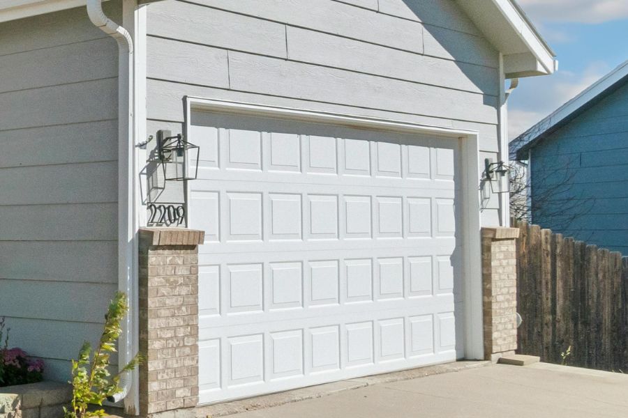 Residential garage door in Fairfax County VA representing Door Doctor repair and installation services