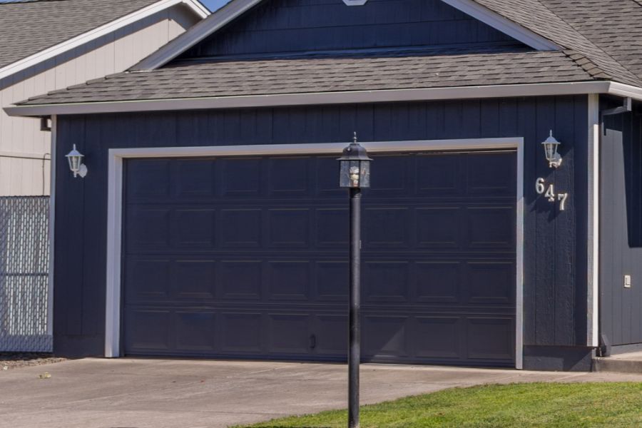Residential garage door in North Springfield, VA representing Door Doctor repair and installation services