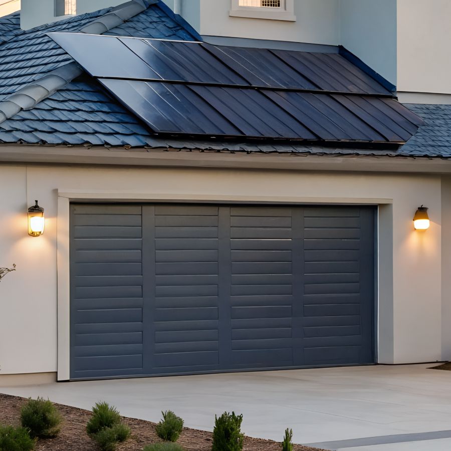 Ashburn VA home with updated garage door serviced by local company Door Doctor
