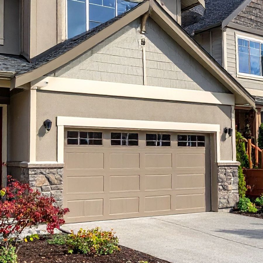 Braddock, VA home with updated garage door serviced by local company Door Doctor
