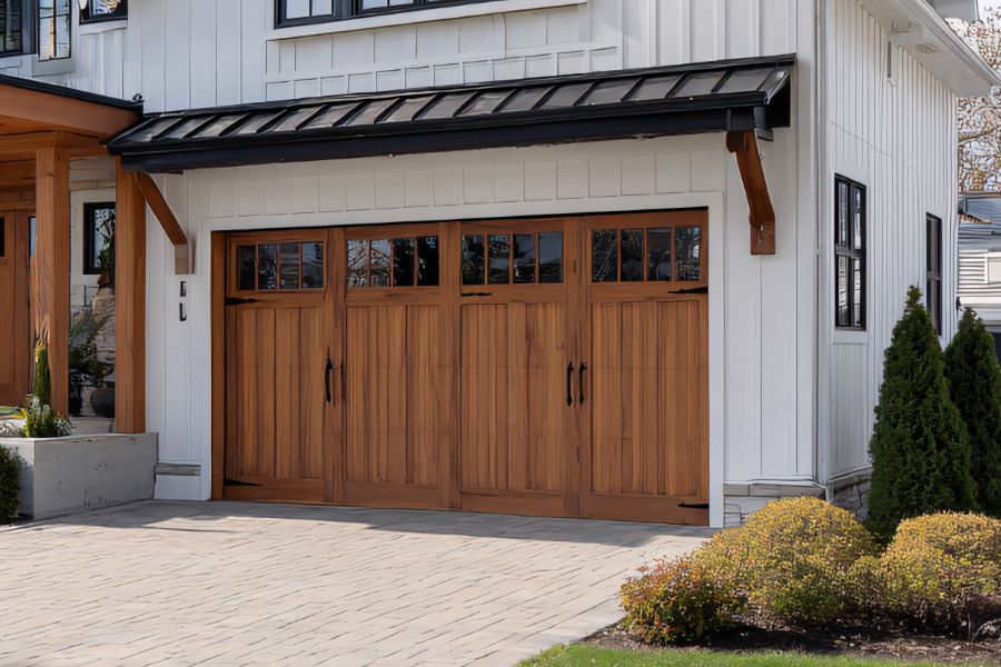 Residential garage door in Aldie VA representing Door Doctor repair and installation services